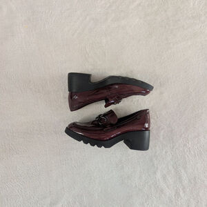 Pepe Menargues Burgundy Patent Leather Loafers - US 9.5